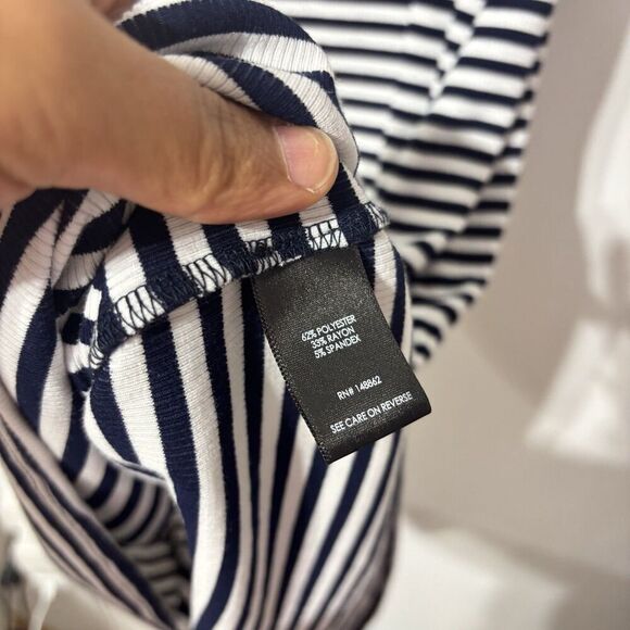 NWT Torrid Blue Striped T-Shirt Sleevless Dress Strechy Summer Comfy Sz 1 - Picture 9 of 10